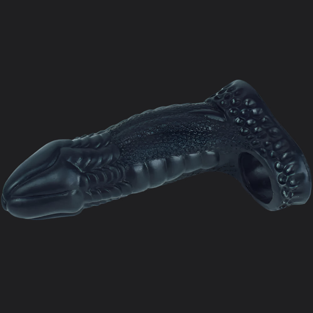 Dragon Dildo™ | Io Dragon Penis Extender Sleeve - Black Colour: Black
