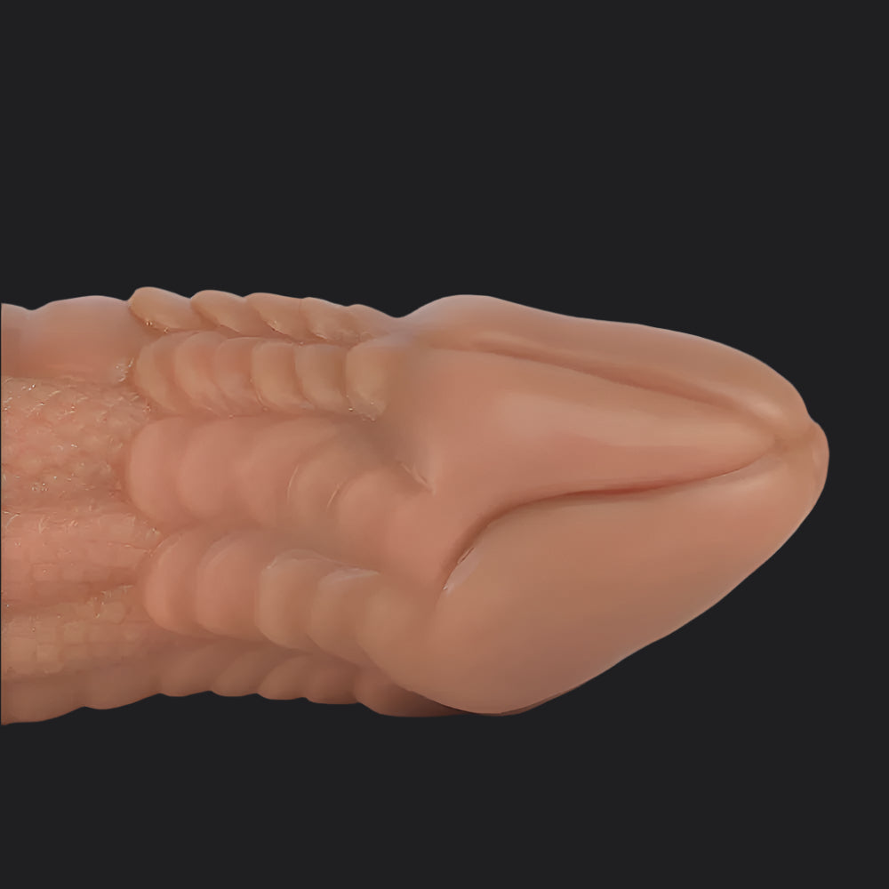 Dragon Dildo™ | Io Dragon Penis Extender Sleeve - Brown Colour: Brown