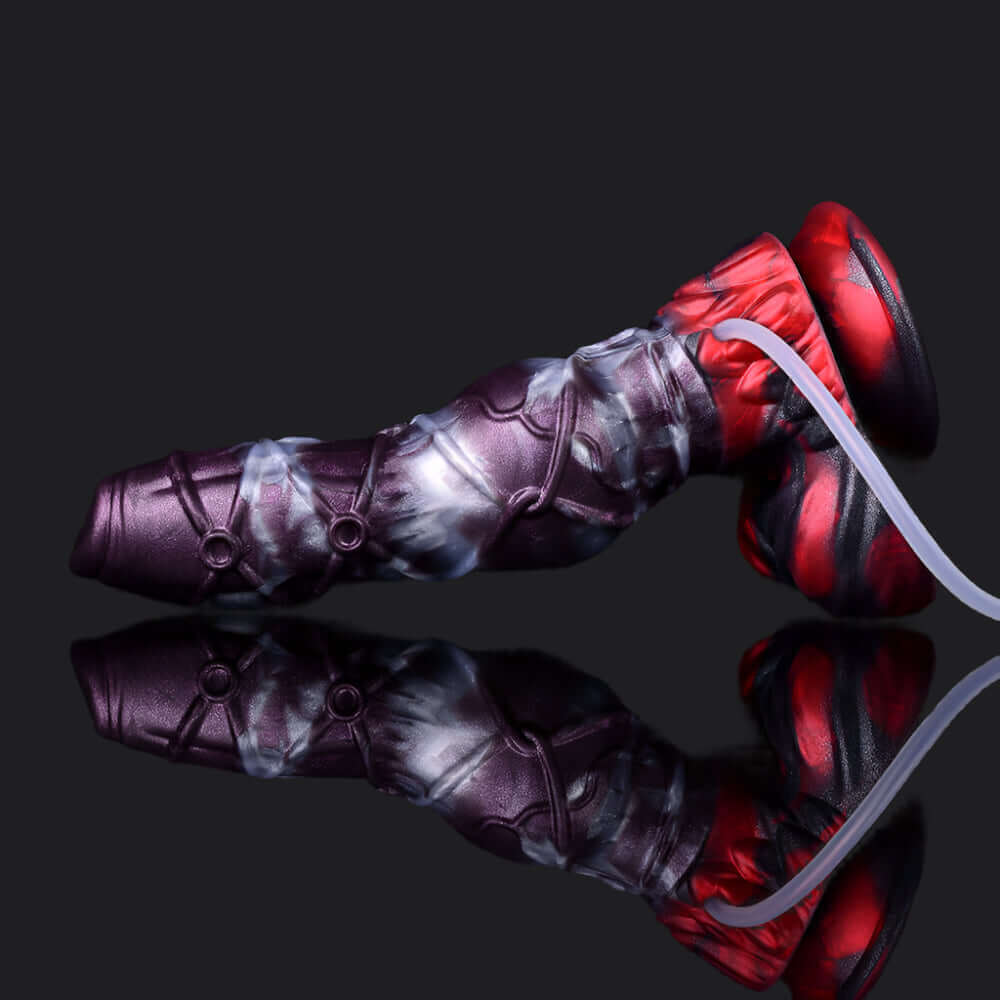 Dragon Dildo® | Dark Ice Monster Ejaculating Dildo - Alastor Colour: Dark Ice Monster