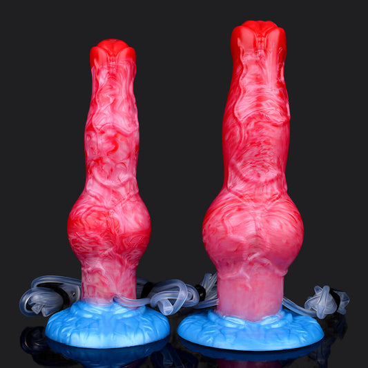 Dragon Dildo™ | Cerberus - Ejaculating Inflatable Dildo XL Colour: Red