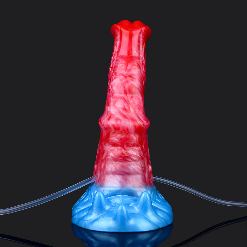 Dragon Dildo™ | Karkadann - Ejaculating Inflatable Dildo Colour: Red