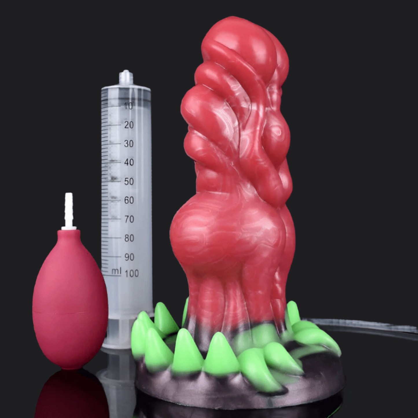 Dragon Dildo™ | Swamp Monster Grendel - Ejaculating Dildo Colour: Red