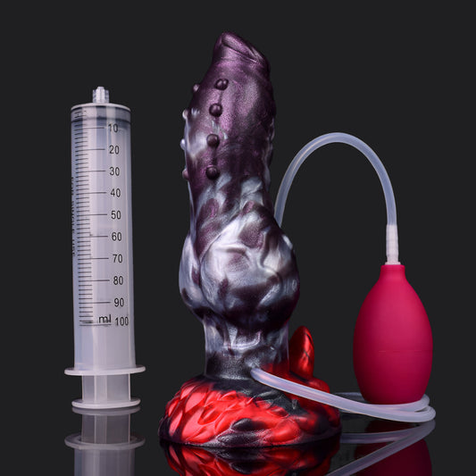 Dragon Dildo™ | Dark Ice Monster Ejaculating Dildo - Ikuutayuq Colour: Dark Ice Monster