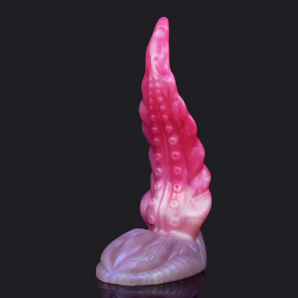 Swamp Monster Asmodeus, a dragon dildo with pointed tip and textured shaft for enhanced pleasure, 23.5cm total size.