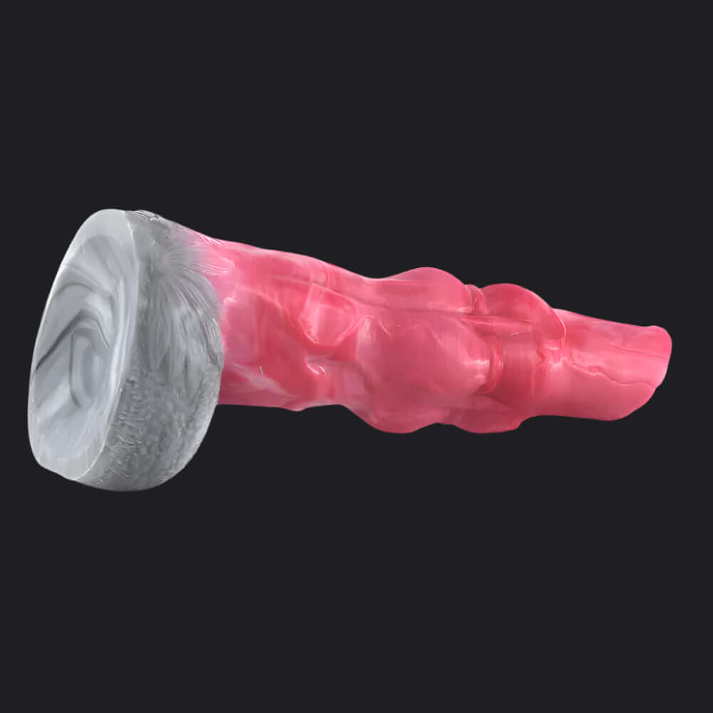 Minotaur Dildo showcasing bold ribs and thrilling bulges, a unique offering from Dragon Dildo Europe.
