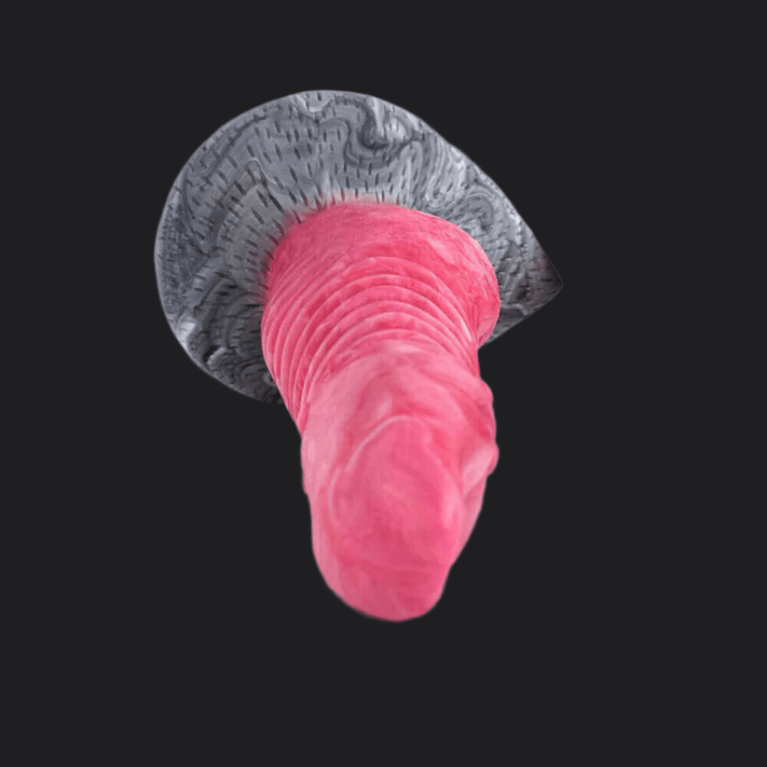 Blue Dragon Dildo showcasing its teasing ridges and spade-like tip for perfect stimulation.