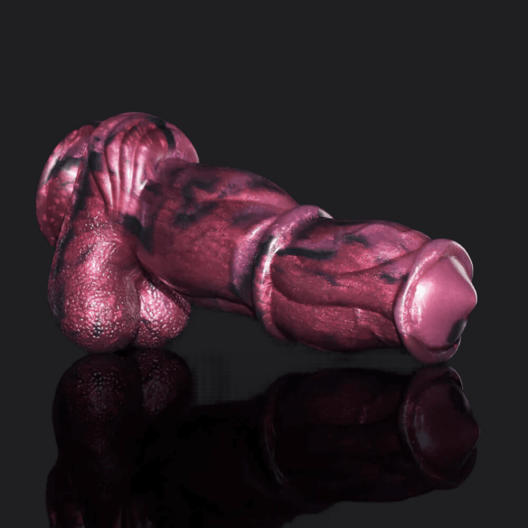 Canine Dildo - Miele, a textured and playful toy, ready for fun adventures and thrilling sensations. Dragon Dildo Europe.