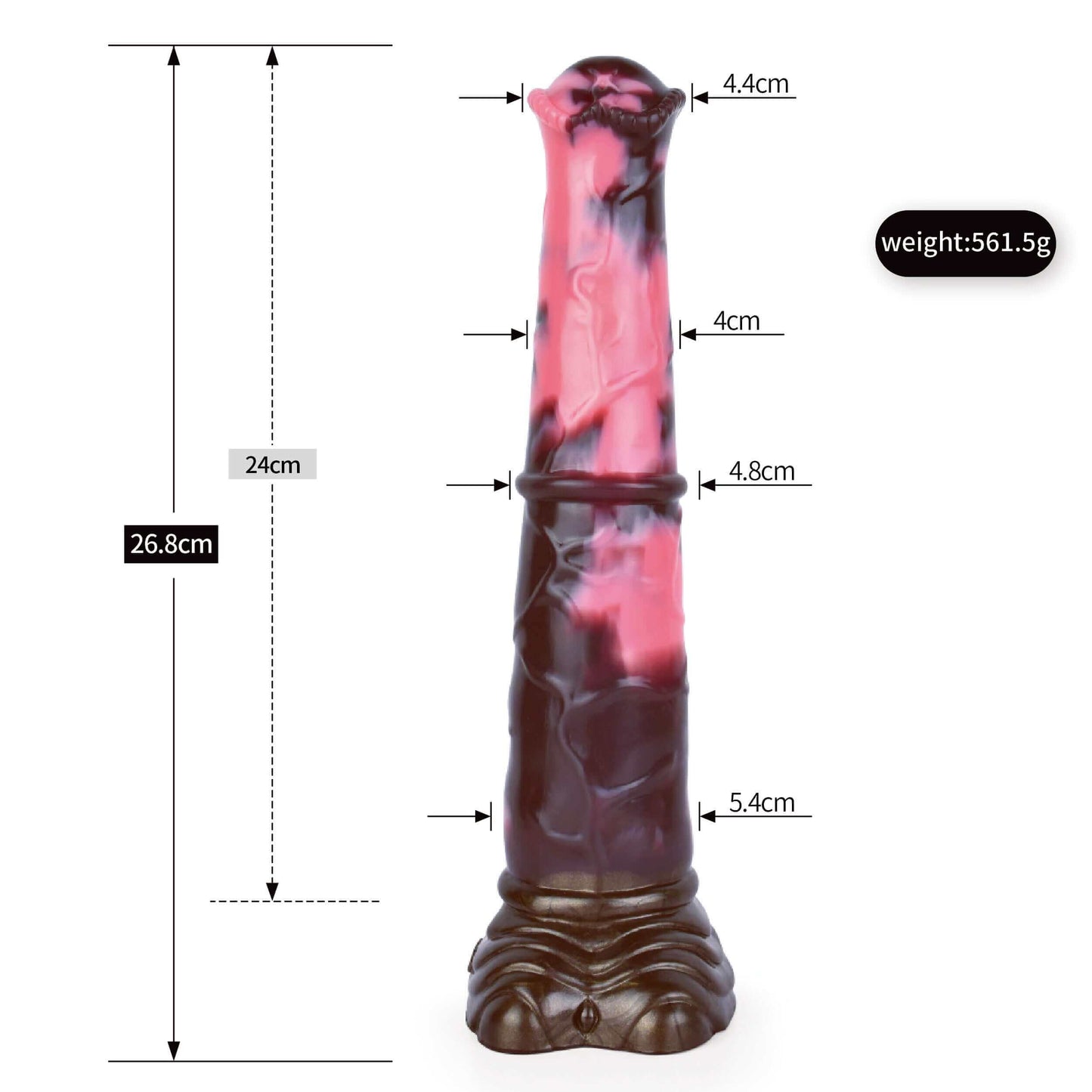 Dragon Dildo™ | Horse Dildo - Count Fleet Colour: Brown & Pink