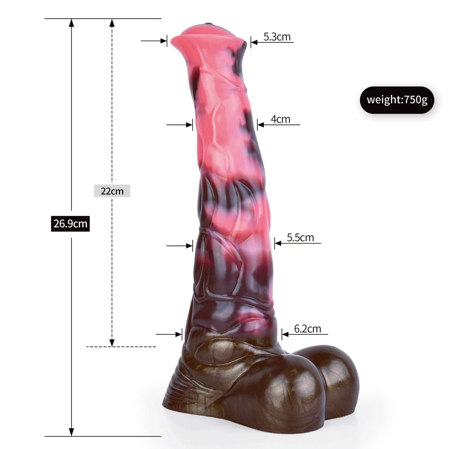 Dragon Dildo™ | Akhal Tekes Horse Dildo - Sunday Silence Colour: Akhal Tekes