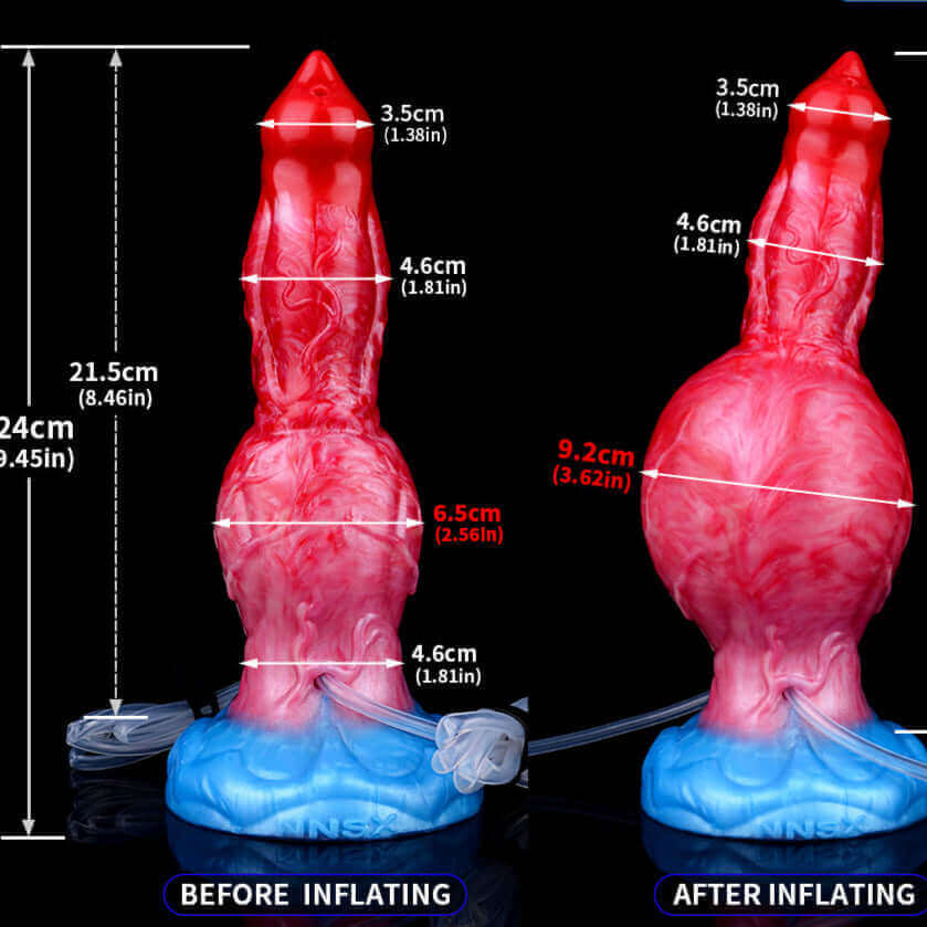 Dragon Dildo® | Chimera - Ejaculating Inflatable Dildo Colour: Red