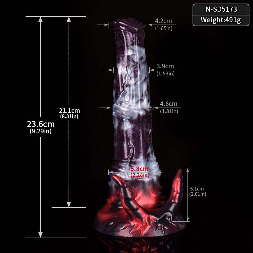 Dragon Dildo™ | Dark Ice Monster Dildo - Abada Colour: Dark Ice Monster