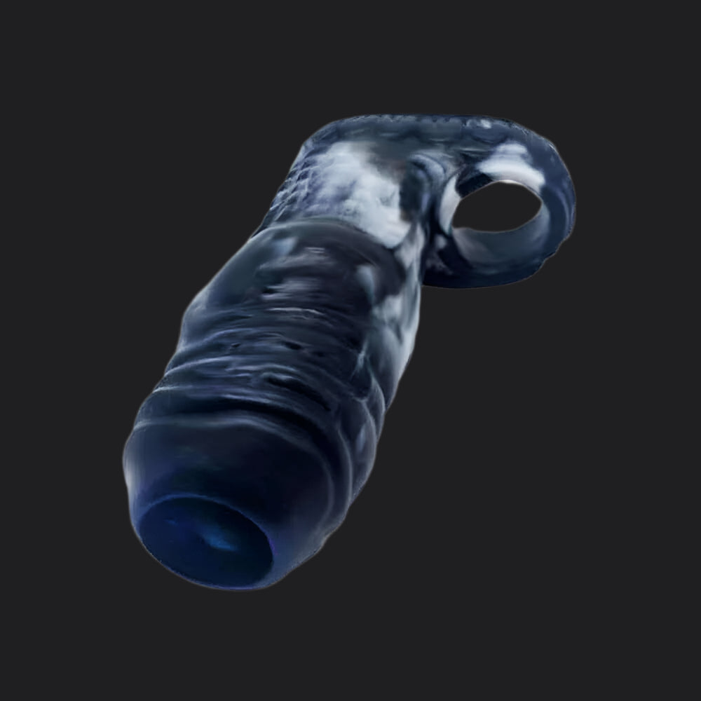 Dragon Dildo™ | Erek-Hus Dragon Cum Thru Penis Sleeve - Black Colour: Black