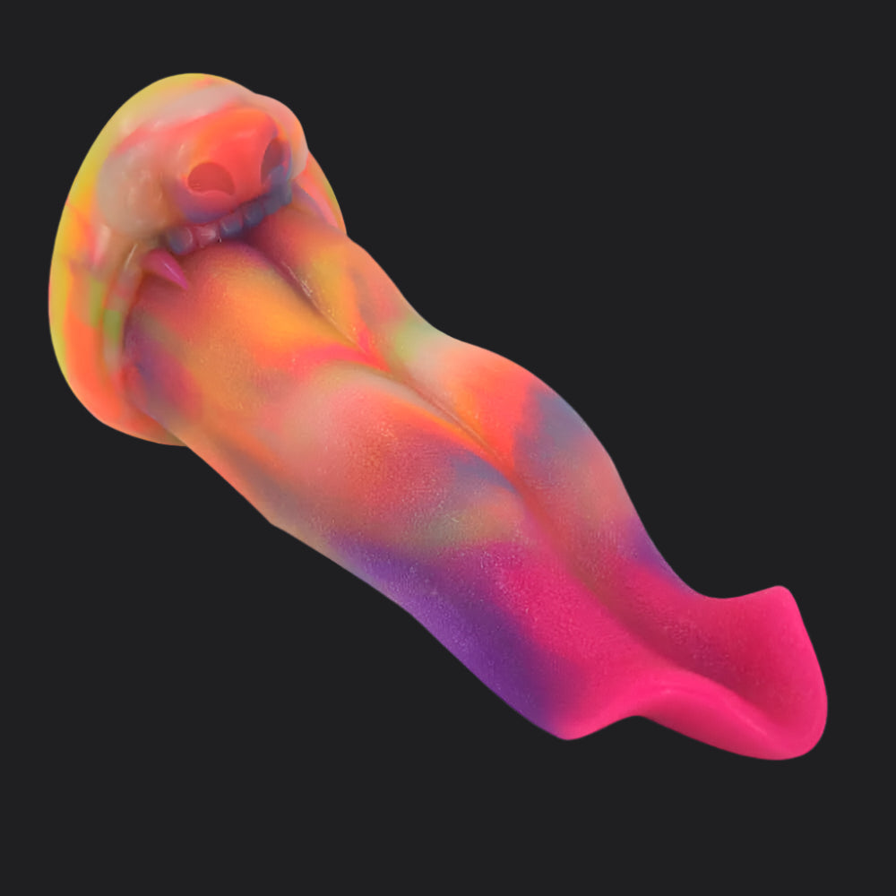 Dragon Dildo™ | Monster's Tongue Dildo Color: Rainbow