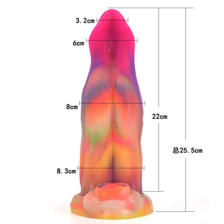 Dragon Dildo™ | Monster's Tongue Dildo Color: Rainbow