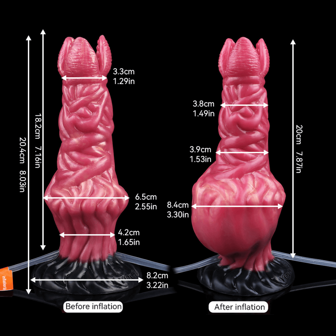 Dragon Dildo® | Procris Squirting Inflatable Alien Dildo Colour: Shadowflame