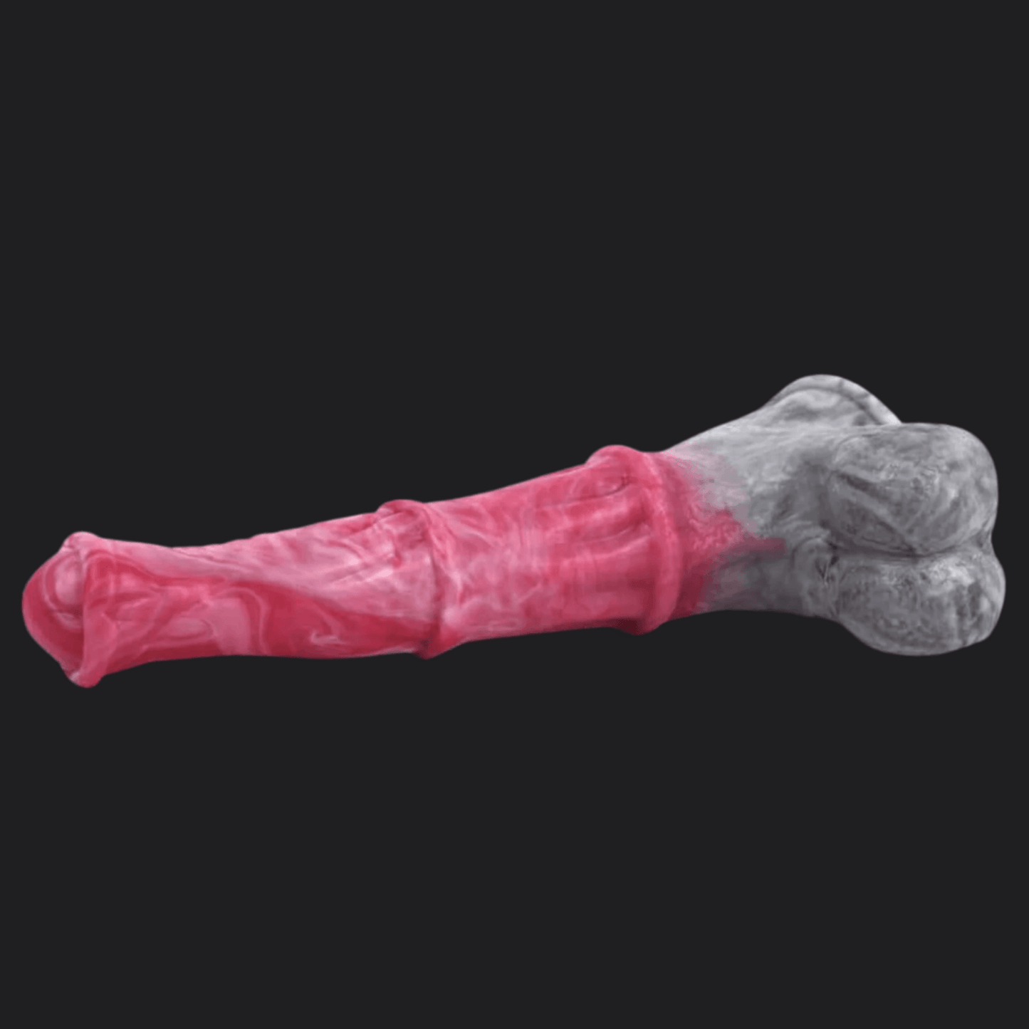 Horse Dildo - Churchill in striking design with large shaft and stimulating ridge, showcasing its suction cup base.