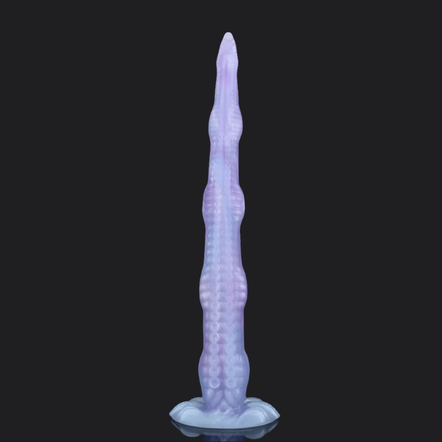 Octopus Tentacle Dildo – Fry, a twisted and curved dildo with soft suction cups for pleasure.