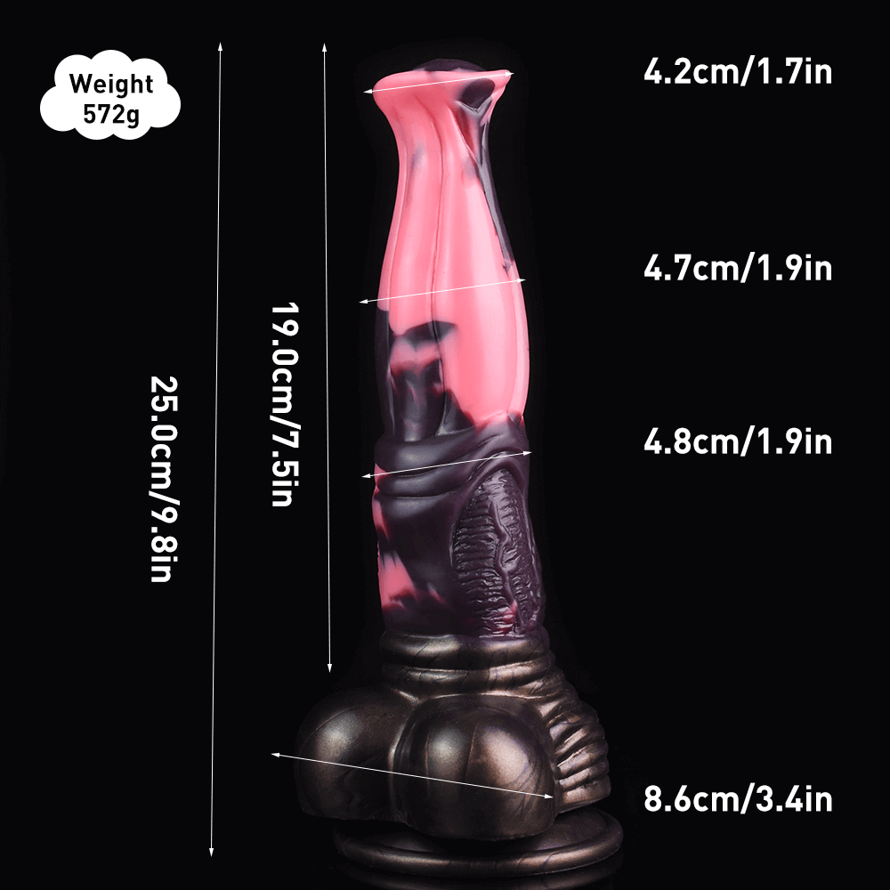 Dragon Dildo™ | Horse Dildo - A.P. Indy Colour: Brown & Pink
