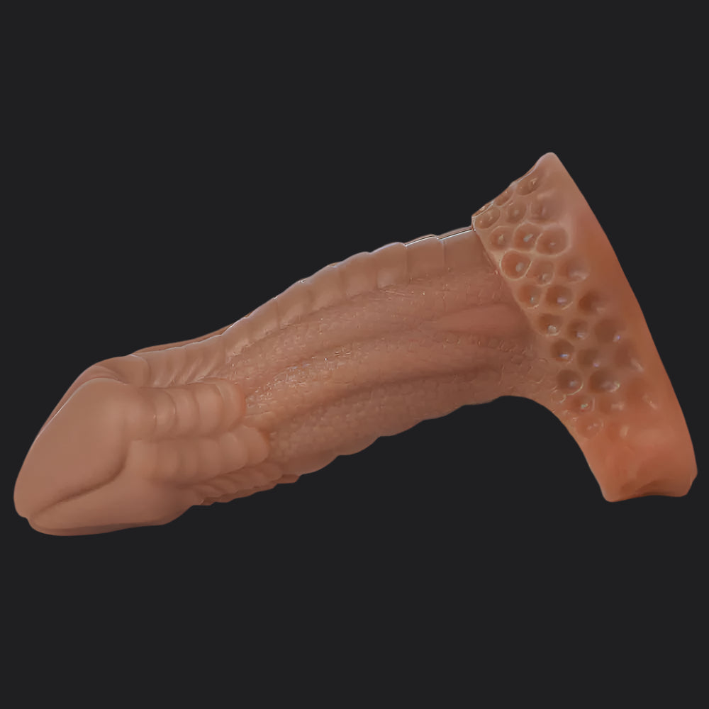 Dragon Dildo™ | Io Dragon Penis Extender Sleeve - Brown Colour: Brown
