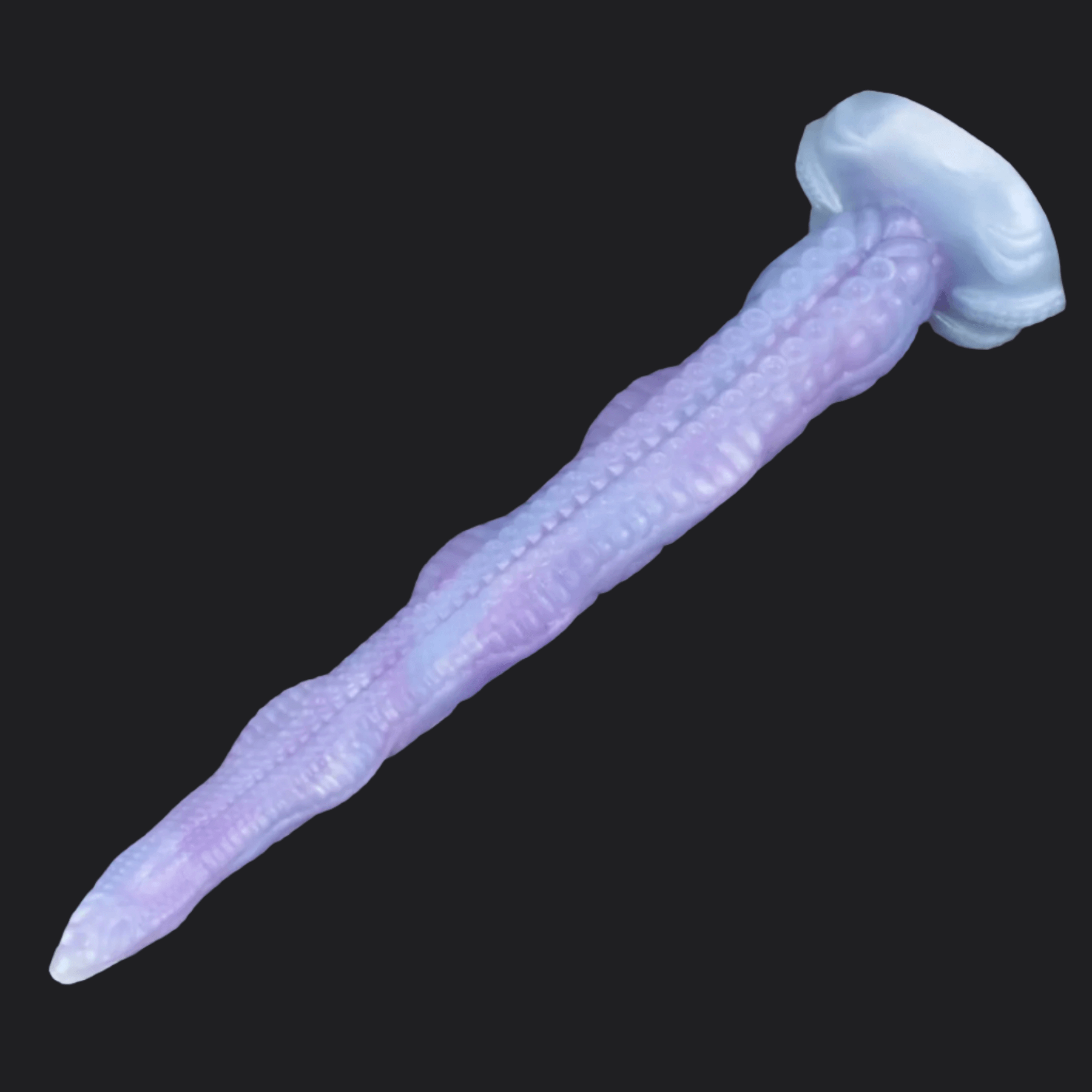 Octopus Tentacle Dildo – Fry featuring a textured design with a suction cup base for pleasure.