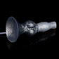 Managarmr ejaculating monster dildo in the Stormpeak colourway -- platinum silicone -- Dragon Dildo®