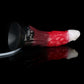 Smok ejaculating dragon dildo in the Bloodmoon colourway -- platinum silicone -- Dragon Dildo®