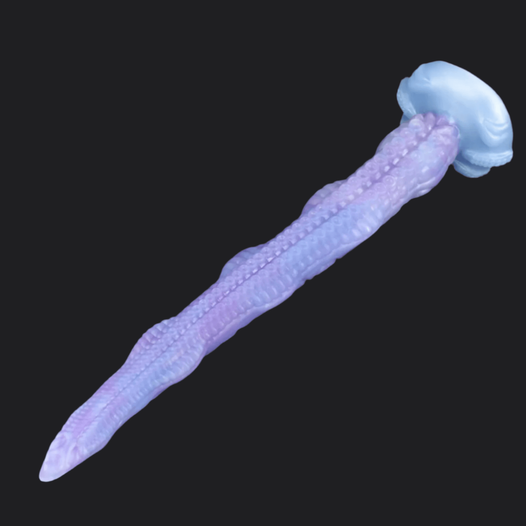 Octopus Tentacle Dildo – King showcasing its winding design and soft suction cup for intense pleasure.