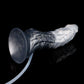 Tugarin ejaculating dragon dildo in the Stormpeak colourway -- platinum silicone -- Dragon Dildo®