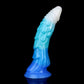 Jormungandr dragon dildo in the Tideborn colourway -- platinum silicone -- Dragon Dildo®