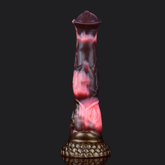 Dragon Dildo™ | Horse Dildo - Black Caviar Colour: Brown & Pink