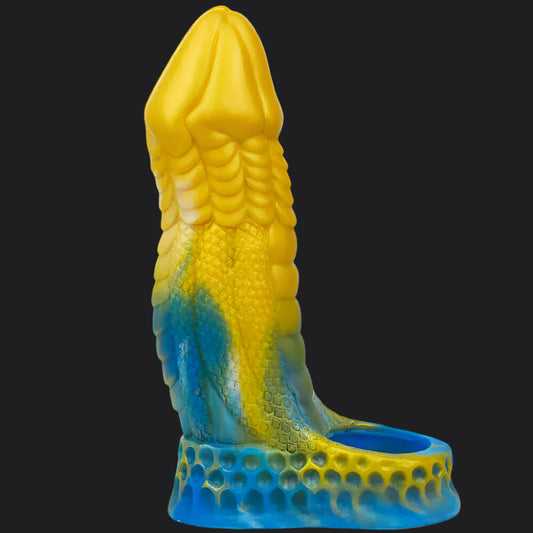 Dragon Dildo™ | Io Dragon Penis Extender Sleeve - Yellow & Blue Colour: Yellow