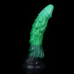 Peluda dragon dildo in the Verdantclaw colourway -- platinum silicone -- Dragon Dildo®