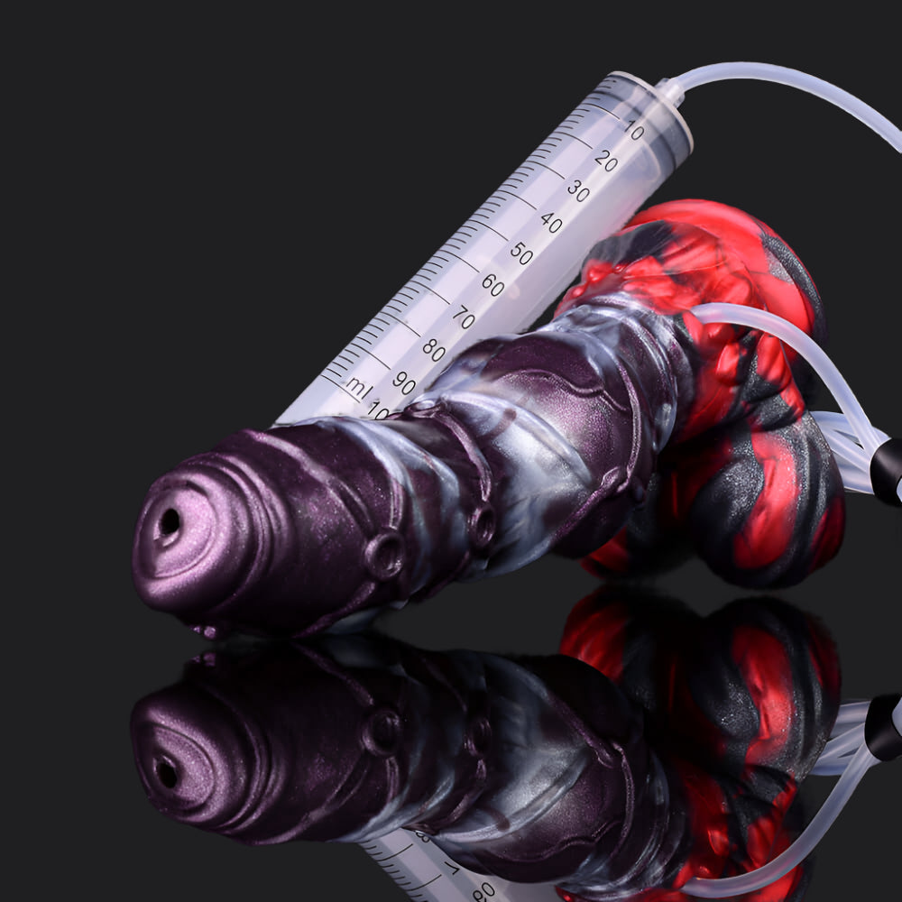 Dragon Dildo™ | Dark Ice Monster Ejaculating Dildo - Alastor Colour: Dark Ice Monster