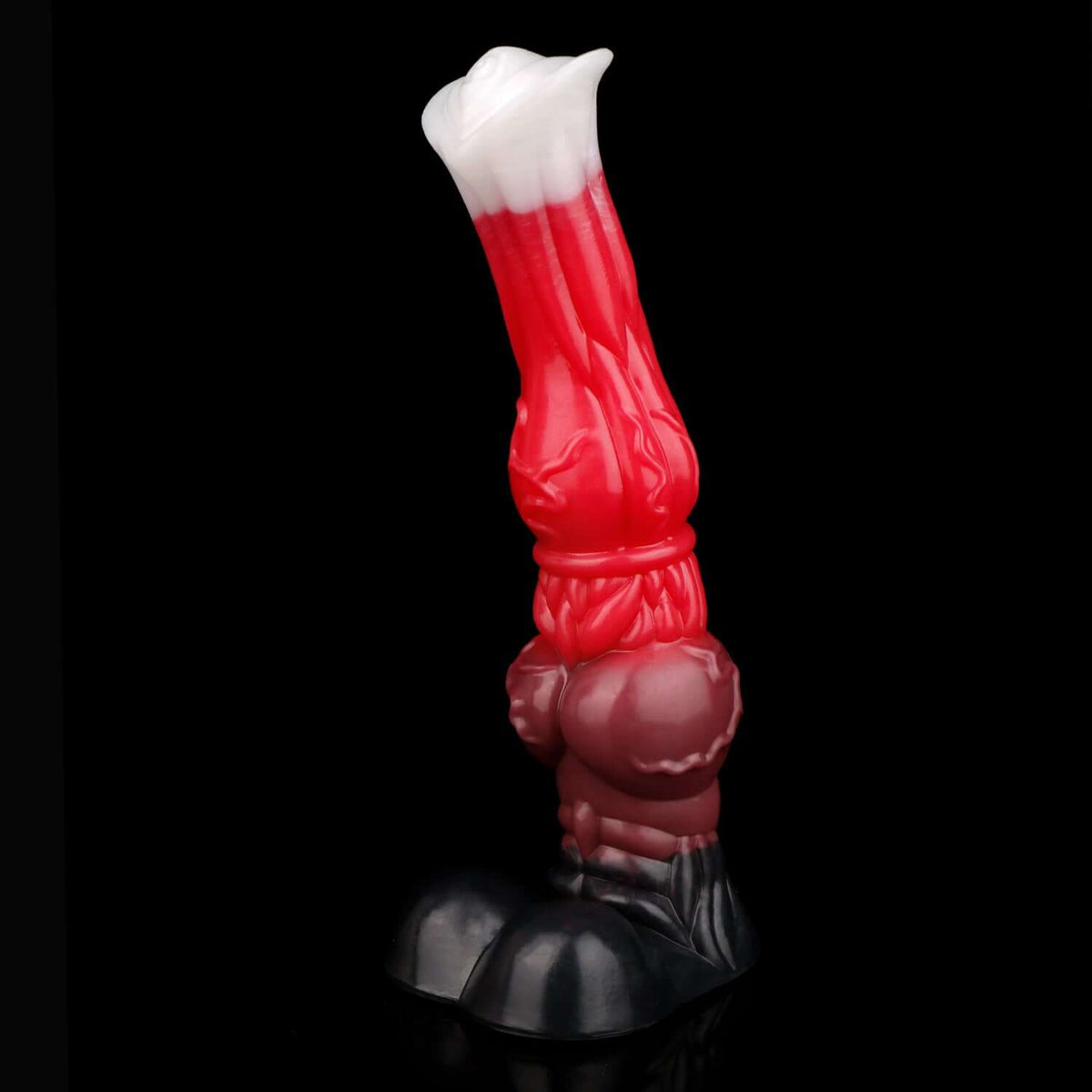 Pyrois horse dildo in the Bloodmoon colourway -- platinum silicone -- Dragon Dildo®