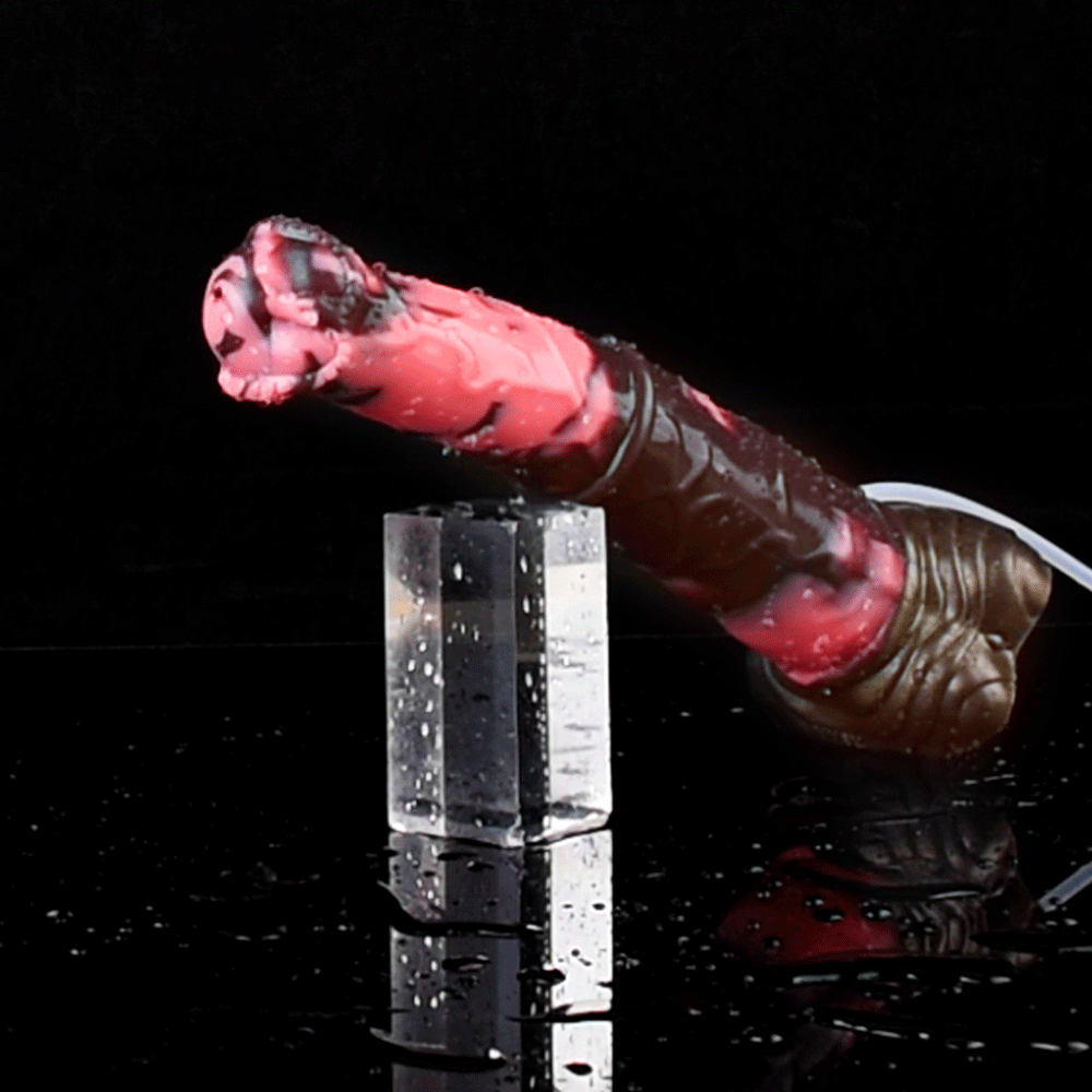 Dragon Dildo™ | Horse Dildo - Count Fleet Ejaculating Colour: Brown & Pink