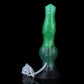 Cu ejaculating Sith monster dildo in the Verdantclaw colourway -- platinum silicone -- Dragon Dildo®