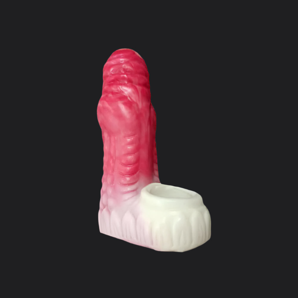 Dragon Dildo™ | Erek-Hus Dragon Cum Thru Penis Sleeve - Red Colour: Red