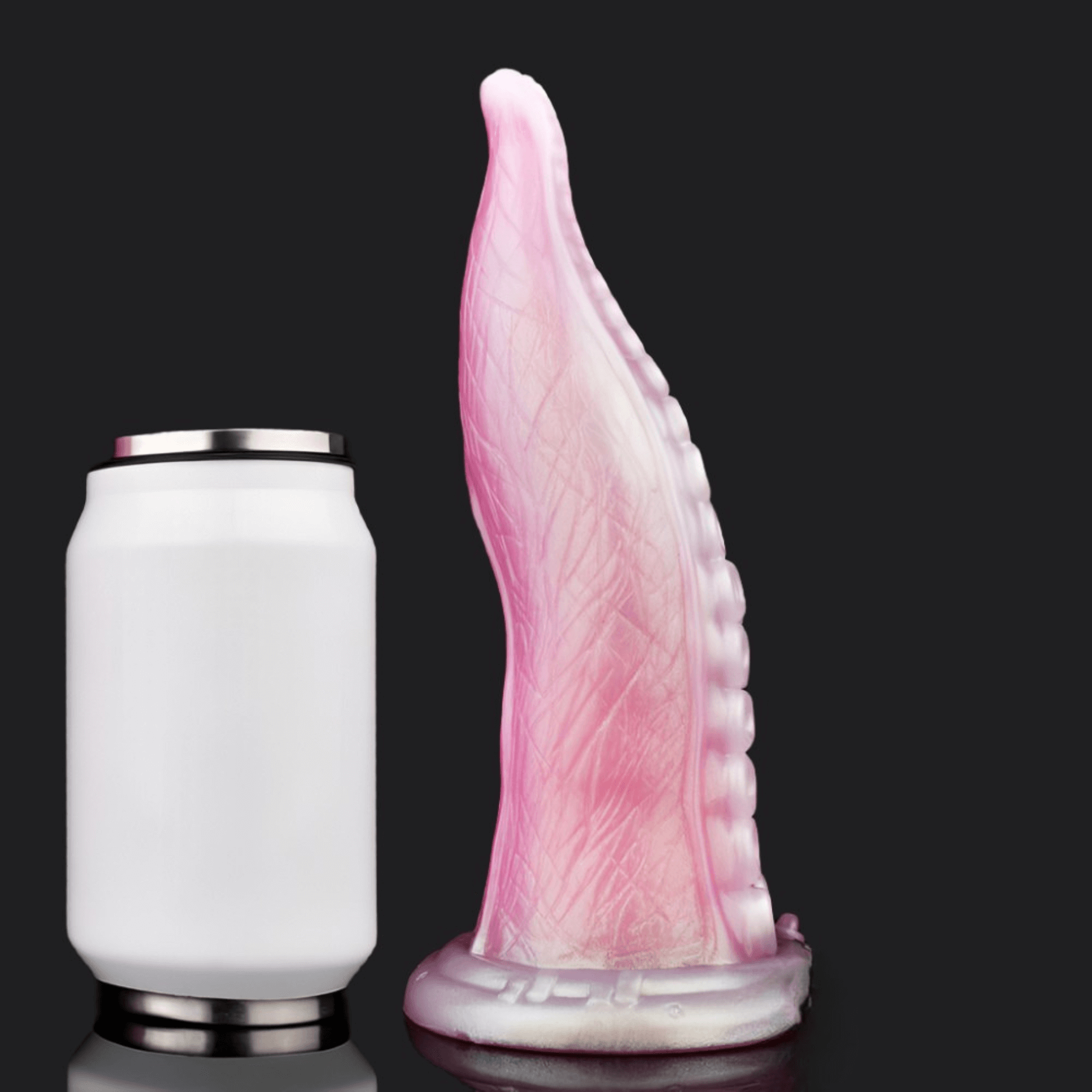 Kraklush Pink Octopus tentacle dildo with soft, textured design for intense pleasure and suction.