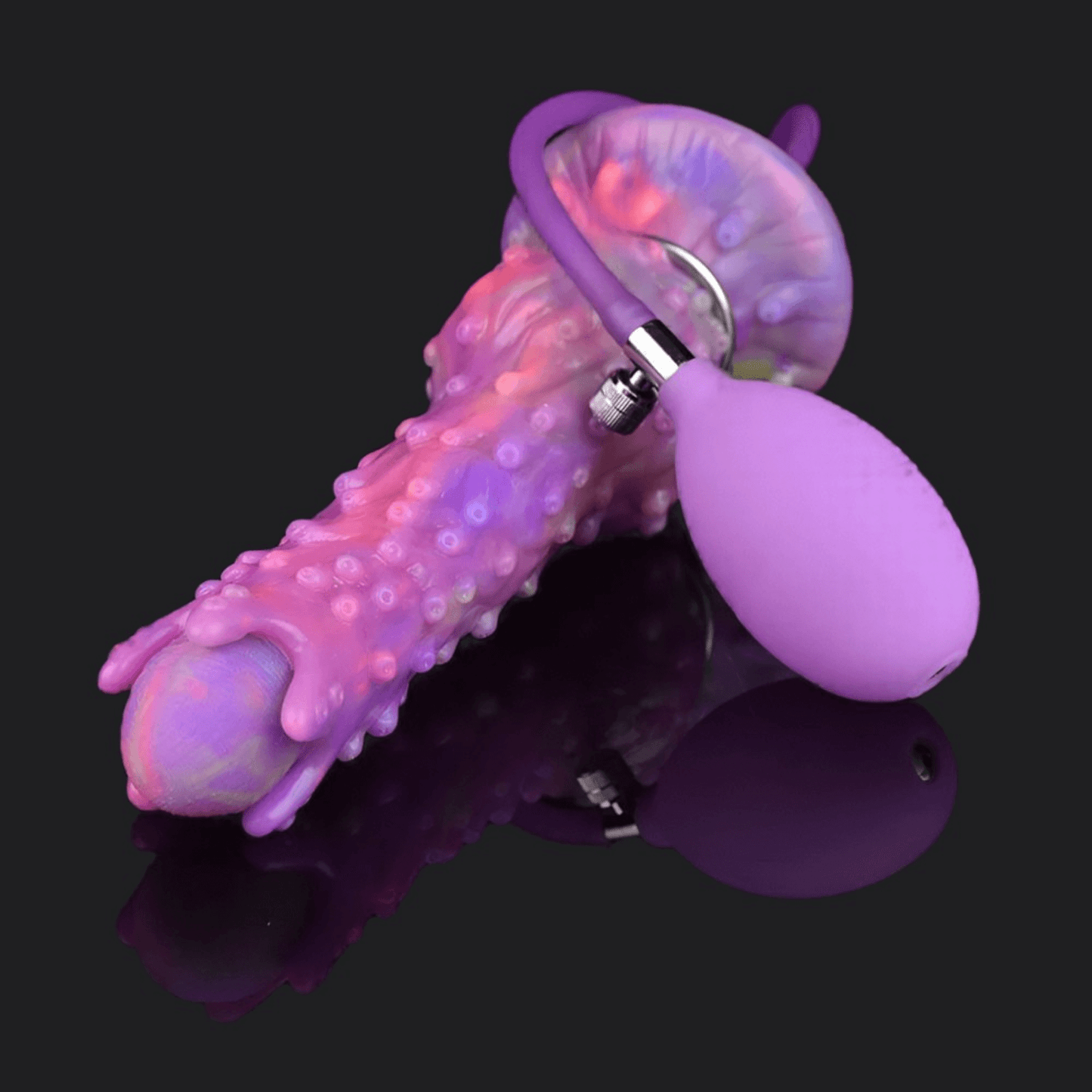 Colorful dragon dildo with intricate details and a unique design, perfect for fantasy-themed pleasure.