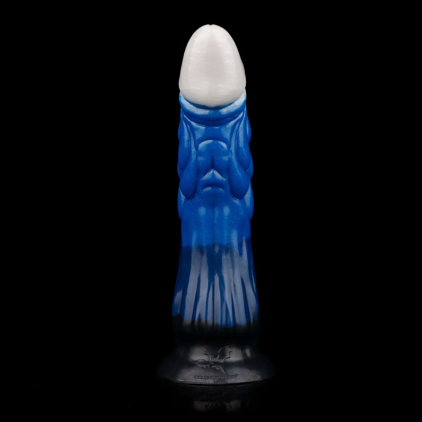 Nidhoggr dragon dildo in the Voidstrike colourway -- platinum silicone -- Dragon Dildo®