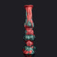 Horse Dildo - Zenyatta in striking crimson and green colors for bold fantasy exploration