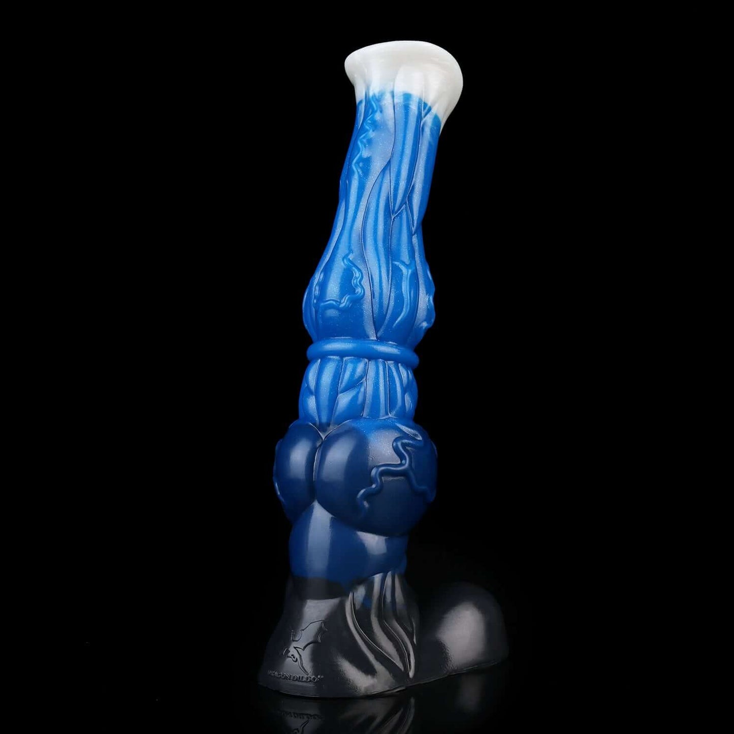 Each-Uisge horse dildo in the Voidstrike colourway -- platinum silicone -- Dragon Dildo®