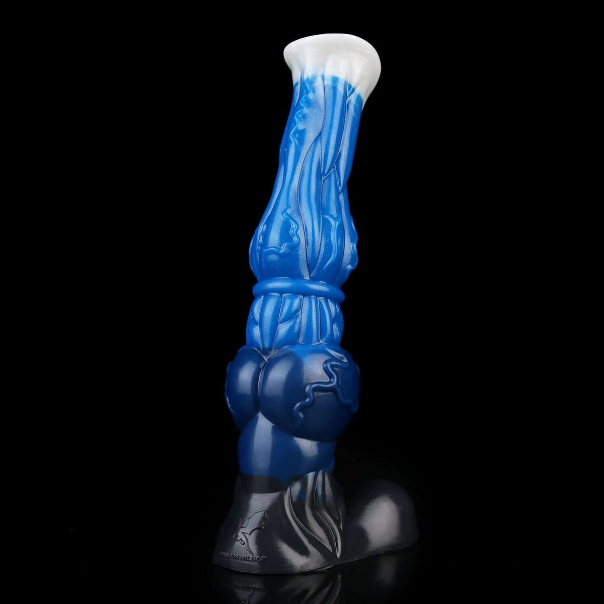 Each-Uisge horse dildo in the Voidstrike colourway -- platinum silicone -- Dragon Dildo®