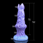 Xenomorph Ovipositor Alien Dildo in purple with dimensions for immersive sci-fi fantasies and adventures.