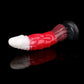 Smok dragon dildo in the Bloodmoon colourway -- platinum silicone -- Dragon Dildo®