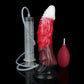 Smok ejaculating dragon dildo in the Bloodmoon colourway -- platinum silicone -- Dragon Dildo®