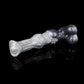 Hrimfaxi horse dildo in the Stormpeak colourway -- platinum silicone -- Dragon Dildo®