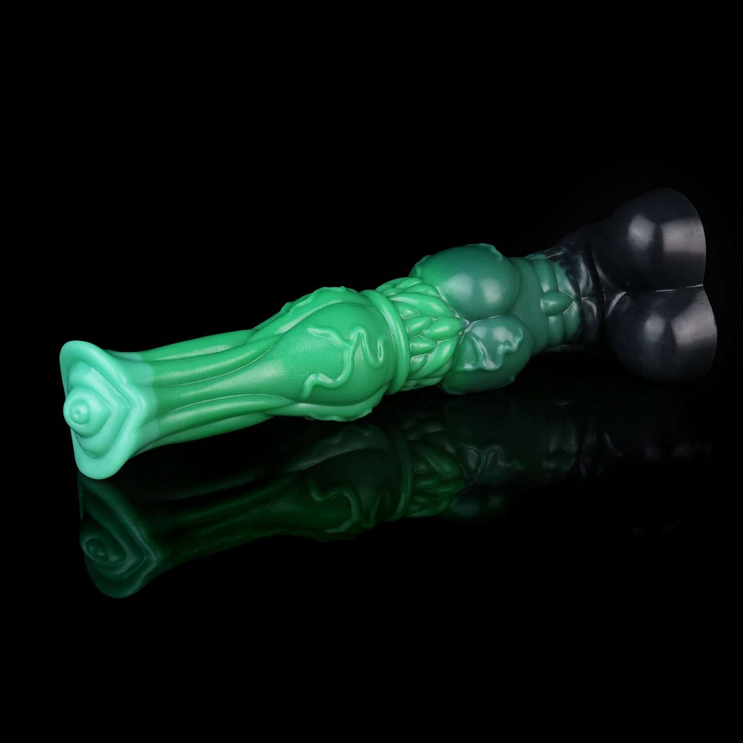 Areion horse dildo in the Verdantclaw colourway -- platinum silicone -- Dragon Dildo®