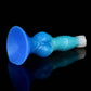 Cwn Annwn monster dildo in the Tideborn colourway -- platinum silicone -- Dragon Dildo®