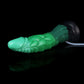 Peluda ejaculating dragon dildo in the Verdantclaw colourway -- platinum silicone -- Dragon Dildo®
